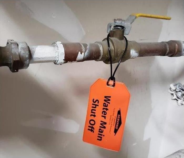 Picture of a Water Shut Off Tag